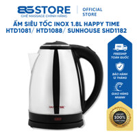 Ấm Siêu Tốc HAPPY TIME HTD1081 Chất Liệu Inox 1.8L Đun Sôi Nhanh Tự Động Ngắt