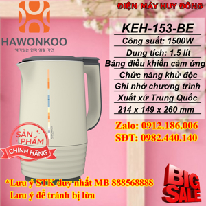 Ấm siêu tốc Hawonkoo KEH-153-BE