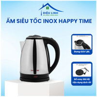 Ấm siêu tốc Inox 1.8L SUNHOUSE Happy Time HTD1081 Đế Xoay 360 Độ Tiện Dụng