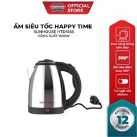 Ấm siêu tốc Inox 2 lít Happy Time - Ấm Đun Siêu Tốc Bảo Hành 12 Tháng
