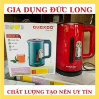 Ấm siêu tốc inox CHÍNH HÃNG cao cấp 1.8L, Bình đun nước siêu tốc mini không thủy tinh cách nhiệt an toàn tiện lợi A25