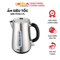 Ấm Siêu Tốc inox GOLDSUN GPK-717SS 1800W, bình đun nước siêu tốc 1.7L