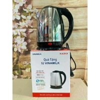 ấm siêu tốc inox sato hàng khuyến mãi Vinamilk