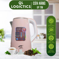 Ấm Siêu Tốc JIPLAI THÁI LAN Cao Cấp 2.5L, Ấm Đun nước 2 Lớp Loại Lớn, Nồi Đun Nươc Tiện Lợi - QL LOGICTICS