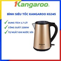 Ấm siêu tốc KANGAROO KG345, bình đun siêu tốc 1.5 lít gia dụng chính hãng