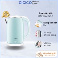 Ấm siêu tốc Konka KEK-15DG2020 2.2L  inox 304 cao cấp