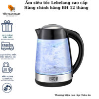 Ấm siêu tốc Lebelang1.7L thuy tinh 2200W, chính hãng bảo hành 2 nam