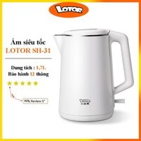 Ấm siêu tốc LOTOR SH-31 dung tích 1,7L cao cấp, ấm đun siêu tốc công suất 1500W đun sôi nước cực nhanh.