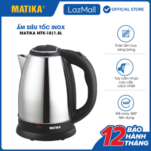 Ấm siêu tốc Matika MTK-18 - 1.8L, 1500W