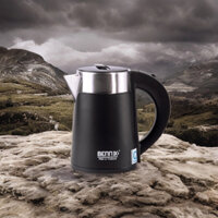 Ấm siêu tốc mini Bennix BN-008EK 2 lớp cao cấp 0.8L, sôi nhanh, an toàn, bảo hành 24 tháng - Hàng chính hãng