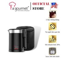 Ấm siêu tốc mini du lịch La gourmet D2606 1200W 0.6L - 359643 (bảo hành 1 năm)