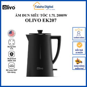 Ấm siêu tốc Olivo EK207, 1.7L