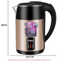 Ấm Siêu Tốc Onr 2.5L Ấm Đun Siêu Tốc Giữ Nhiệt 1500W Bình Nước Siêu Tốc