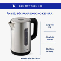 Ấm siêu tốc Panasonic NC-K301SRA - 1.7L 2200W ấm đun nước siêu tốc - Bảo Hành 12 Tháng Toàn Quốc