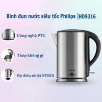 Ấm siếu tốc Philips HD9316 dung tích 1. 7 Lít  - Hàng nhập khẩu