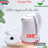 Ấm siêu tốc sunhouse SHD1300 (2 lớp nhựa, chống nóng và lớp trong chịu nhiệt, an toàn) SIÊU BỀN