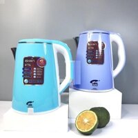 Ấm siêu tốc Thái Lan 2.5L, Ấm đun nước siêu tốc 2 lớp cách điện, siêu tiết kiệm điện, an toàn cho gia đình