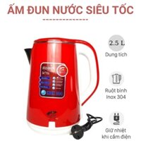 Ấm siêu tốc thái lan Jiplai bình đun nước 2.5 lít chống giật sôi nhanh ấm đun cách nhiệt cách điện tốt tiện lợi Angola
