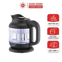 Ấm siêu tốc thuỷ tinh 1.2L kèm lõi lọc pha trà Dozzi