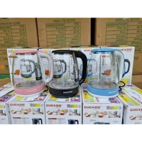 Ấm siêu tốc thủy tinh 2 lít, Bình đun nước siêu tốc trong suốt công suất 1500W , có đèn led , tự ngắt khi sôi ST16