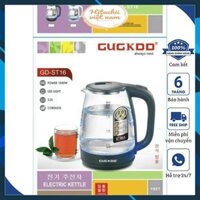Ấm siêu tốc thủy tinh 2 lít, Bình đun nước siêu tốc trong suốt công suất 1500W , có đèn led , tự ngắt khi sôi ST16