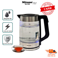 Ấm siêu tốc thủy tinh cao cấp Mitomo ST-220 1.8L công suất 1800W - HÀNG CHÍNH HÃNG .