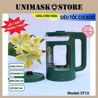 Âm Siêu Tốc Thủy Tinh Cuckoo 2L, Bình Đun Nước Cao Cấp GUGKOD Hàng Loại 1