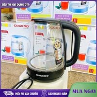 Ấm siêu tốc thủy tinh dung tích 2L, ấm đun nước siêu tốc có đèn led tự động ngắt khi sôi