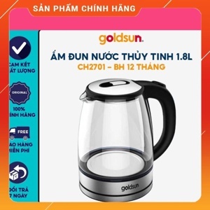 Ấm siêu tốc thủy tinh Goldsun CH2701