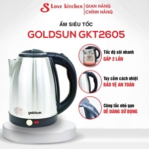 Ấm siêu tốc thủy tinh Goldsun GKT2601G