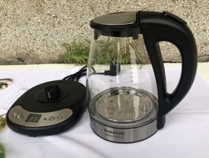 Ấm siêu tốc thủy tinh Taurus Aroa Premium