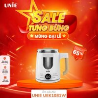 Ấm siêu tốc UNIE UEK1081W, Công suất: 800W, Dung tích 1L, 6 tính năng đa dạng, đun nước, pha trà tiện nợi, BH 24T