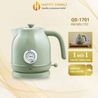 Ấm siêu tốc Xiaomi Qcooker QS-1701 cao cấp phong cách Retro kèm đồng hồ đo nhiệt độ