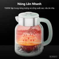 Ấm Siêu Tốc Xiaomi Youpin Ocooker Điều Khiển Nhiệt Độ Thông Minh 1.5L 1500W Vật Liệu Thép Không Gỉ 304Thương hiệu mới và