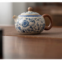 Ấm sứ tây thi hoa cao cấp
