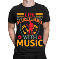 Âm thanh cuộc sống tốt hơn với nhạc sĩ Áo thun nam âm nhạc #TA-89