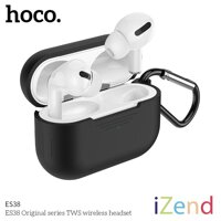 Âm thanh tuyệt vời - Tai nghe airpods pro true wireless bluetooth Hoco ES38 - tỉ lệ 1:1 - hỗ trợ sạc không dây - có cửa sổ pop up trên điện thoại - Tặng móc khóa bao da silicone