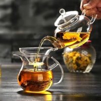 Ấm thủy tinh cách nhiệt sử dụng được bếp từ và bếp ga