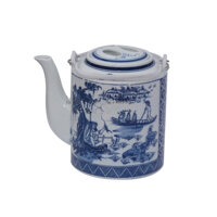 Ấm tích và bao ấm ủ thêu hoa gấm - dung tích 1 lít