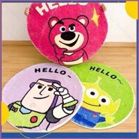 Am Toy Story len quay Thảm tròn thấm hút chống trượt thảm phòng tắm phòng khách đầu giường thảm cửa Cos House