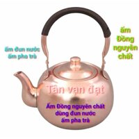 ấm trà ấm đun nước ấm pha trà bằng Đồng thau dung tích 1 lít giá 1 chiếc