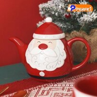 Ấm Trà Giáng Sinh Trung Quốc Cốc Ấm Trà 580ml Độc Đáo Cappuccino Ấm Trà Cà Phê Ấm Trà
