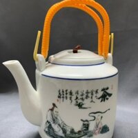 Ấm Trà Gốm Ấm Siêu Tốc Lạnh Cầu Nâng Ấm Siêu Tốc Đơn Retro Hoài Cổ Cầu Trung Quốc Hộ Gia Đình Giá Rẻ Ấm Siêu Tốc Trà Cốc