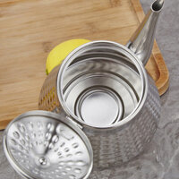 Ấm trà inox Ấm pha cà phê phong cách cổ điển ấm pha trà nhà hàng khách sạn Ấm pha cà phê