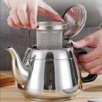 Ấm trà inox dày cho nhà hàng có bộ lọc, phù hợp với bếp từ, dụng cụ gia đình dung tích lớn WNVA