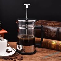 Ấm trà thủy tinh bằng thép không gỉ 350ml Cafetiere Trà cà phê Pháp Bộ lọc ép pít tông Hướng dẫn sử dụng Nồi pha cà phê Espresso [champions.vn]