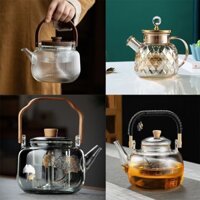 Ấm trà thủy tinh chịu nhiệt, ấm trà thủy tinh uống trà hoa, trà mạn, tổng hợp các mẫu ấm trà link 2