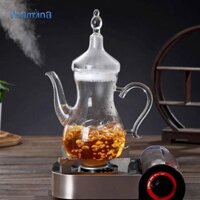 Ấm Trà Thủy Tinh Trà Thơm Borosilicate Quà Cưới Trà Rời Teaware Trong Suốt 1L Trà Hoa Thủy Tinh Chịu Nhiệt Nồi Cà Phê