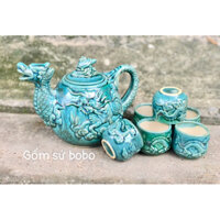 ấm trà tứ linh ( long lân qui Phụng) ảnh thật tự chụp 100%