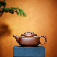 Ấm trà vuông lỗ bóng Trung Quốc, ấm trà Yixing Zisha, bộ trà gia đình bằng đất sét tím thủ công ZDZU
